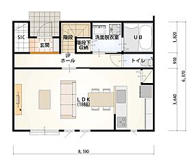 木の花ホーム | コスパ◎ 職人力 地元密着鹿沼市上殿/3LDKモデルハウスの間取り図1
