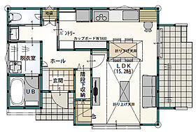 木の花ホーム | コスパ◎ 職人力 地元密着壬生町コストコ/3LDKモデルハウスの間取り図1