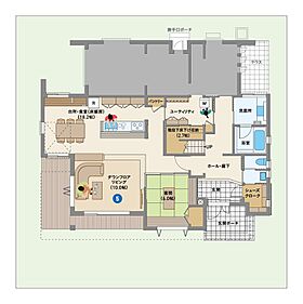へーベルハウス甲府小瀬展示場の間取り図1