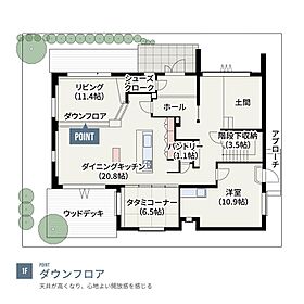 へーベルハウスANNEX つくば展示場の間取り図1