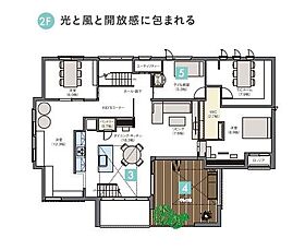 へーベルハウス水戸展示場の間取り図2