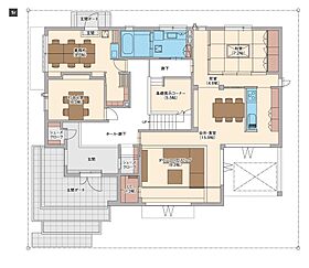 へーベルハウス太田展示場の間取り図1