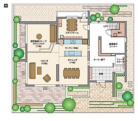 へーベルハウス宇都宮インターパーク展示場の間取り図1