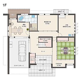 へーベルハウス宇都宮西展示場の間取り図1