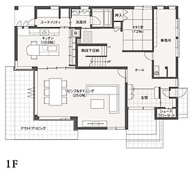 へーベルハウス小山展示場の間取り図1