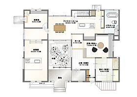 丸和建設株式会社鹿児島市与次郎モデルハウスの間取り図1