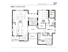 セキスイハイム浜田山パルフェ展示場の間取り図2