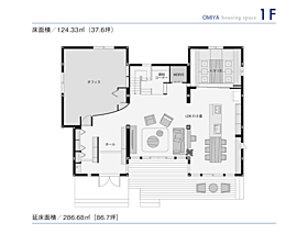 セキスイハイム大宮デシオ展示場の間取り図1