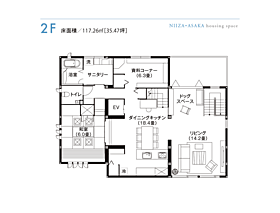 セキスイハイム新座・朝霞デシオ展示場の間取り図2