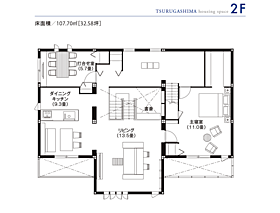 セキスイハイム鶴ヶ島パルフェ展示場の間取り図2