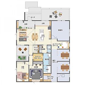 タナカホームズniko and ... EDIT HOUSE 山口サエラ展示場の間取り図1